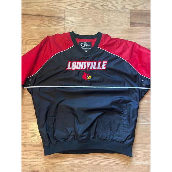 Vintage University of Louisville Pull Over Windbreaker XL - Picture 3 of 6